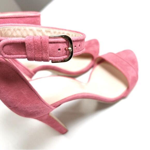 NWOT Club Monaco Suede Open-Toe Stilettos - Picture 5 of 7